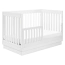 Harlow 3-in-1 Convertible Crib with Toddler Rail - White and Acrylic