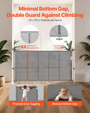 Retractable Baby Gate - Gray