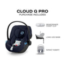 Cloud G Pro Comfort Extend Infant Car Seat - Ocean Blue