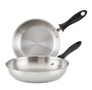 Stainless Steel Frying Pans Set - 2-Piece