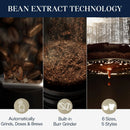 Coffee Maker with Built-In Grinder - Silver
