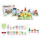 150pc Magnetic Tile Building Set - School Police Station and Hospital Theme