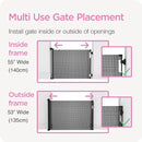 Retractable Baby Gate - White
