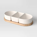 Ceramic Sectioned Serving Bowl Set - 4 Pieces