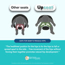 Ergonomic Baby Floor And Booster Seat With Tray - Taupe