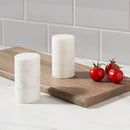 Marble Salt and Pepper Shaker Set - White