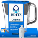 6-Cup Water Pitcher Dispenser - Slate Gray