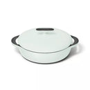 3.5 Q Enameled Cast Iron Braiser with Lid Light Mist