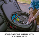 Gold Revolve 360 Extend All-in-One Rotating Convertible Car Seat with SensorSafe- Travertine