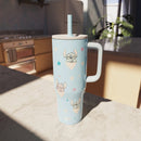 30oz Stainless Steel Vacuum Straw Tumbler with Handle