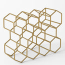 Stylish 11 Bottle Wine Rack - Black