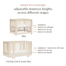 Yuzu 8-in-1 Convertible Crib W/ All-Stages Conversion Kits - Washed Natural