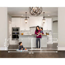 Super Wide Adjustable Baby Gate and Play Yard - Grey