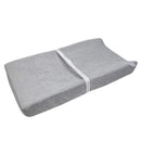 Contoured Changing Pad with Plush Cover - Grey