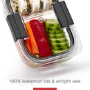 Brilliance 36pc Plastic Food Storage Container Set: Clear, Microwave & Freezer Safe, Dishwasher Safe, Lifetime Warranty