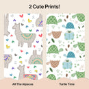 Clean Conscious Diapers - All the Alpacas + Turtle Time