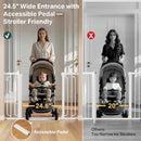 Easy Open 47-Inch Extra Wide Baby Gate