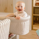Hook-On High Chair with Attachable Silicone Tray - Oatmeal