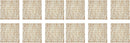 Woven Paper Square Placemat Set - Beige