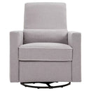 Piper Recliner - Gray with Cream Piping