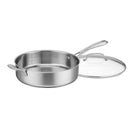 Classic Stainless 5.5qt Saute Pan with Helper Handle and Cover