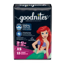 15ct Goodnights Disposable Nighttime Underwear - Size XS
