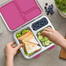 Stainless Steel Bento-Style Lunch Box - Fuchsia