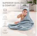 Hooded Baby Towels - 6 Layer, 100% Muslin Cotton - Large