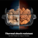 6-Quart and 2.5-Quart Countertop Air Fryer - Non-Toxic Glass