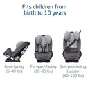 Pria Max All-in-One Convertible Car Seat - Escargot