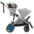 e-Gazelle S Full-Size Convertible Stroller - Stone Grey