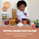 Glass Baby Food Jars - Mineral