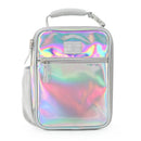 Upright Lunch Bag - White Holographic