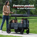 Pathfinder+ Quad 4 Seat Stroller Wagon - Steel Gray