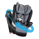Gold Revolve 360 Extend All-in-One Rotating Convertible Car Seat with SensorSafe - Moonstone Gray