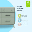 6-Drawer Dresser - Light Sage