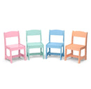 Kids' Table with 4 Chairs - Bianca White/Pastel