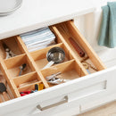4pk Natural Expandable Drawer Dividers Yellow - ™: Adjustable Organizer for Closet Storage