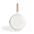 5qt Ceramic Nonstick Saute Pan with Lid - Cream