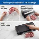 Food Vacuum Sealer Machine - Black