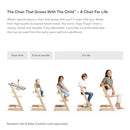 Tripp Trapp High Chair Complete - White With Nordic Blue Cushion