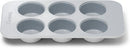 6c Nonstick Ceramic Muffin Pan - Gray