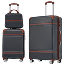 Hardshell Luggage Sets 3 Pieces 20" / 28" Luggages and Cosmetic Case Spinner Suitcase With Tsa Lock Lightweight