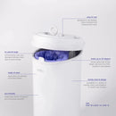 Stainless Steel Diaper Pail - White