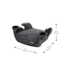 GoTime No Back Booster Car Seat - Static Black