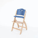 Beyond Wooden High Chair with Tray - Natural/Blueberry