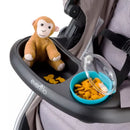 Child Snack Tray with Removable Cup - Black