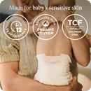 Organic Cotton Enhanced Diapers - Size 2 - 62ct