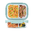 2-Piece Glass 2 Compartment Meal Prep Container