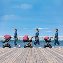Pivot Modular Travel System With SafeMax Car Seat - Dusty Rose